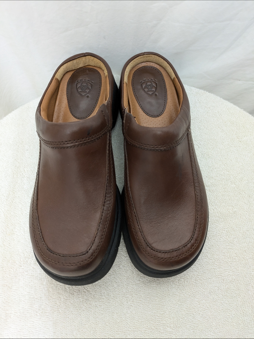 Ariat Brown Leather Slip-On Loafers for Women
